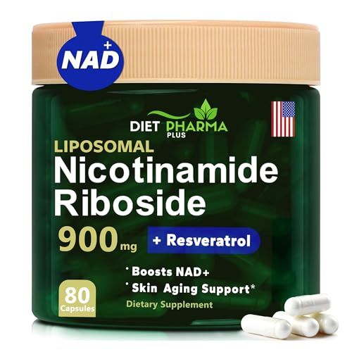 Tengroup Liposomal NAD Supplement, NAD Nicotinamide Riboside, Quercetin, Resveratrol 910mg for Women &amp; Men, NAD Supplement for Anti Aging and Cell Regeneration - 80 Capsules