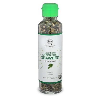 Muso From Japan - Green Nori Seaweed Furikake, Vegan-Friendly, No Additives, USDA Organic Seasoning for Rice, Sushi, Salads - 2.5 oz Pack of 1