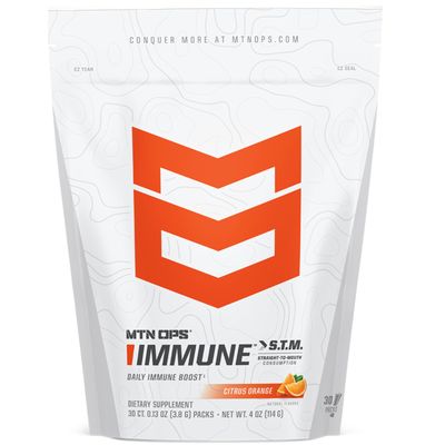 MTN OPS Daily STM Immune Booster - Citrus Orange Flavor, 30 Stick Pouch