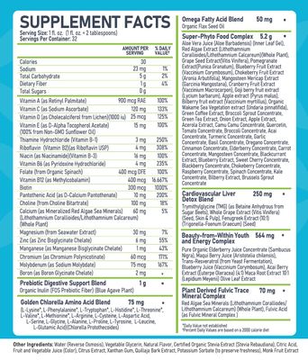Bio Naturals Liquid Whole Food Multivitamin for Men &amp; Women with Over 100 Ingredients - Superfoods, Omegas, Organic Extracts - 100 Vegan - 32 oz