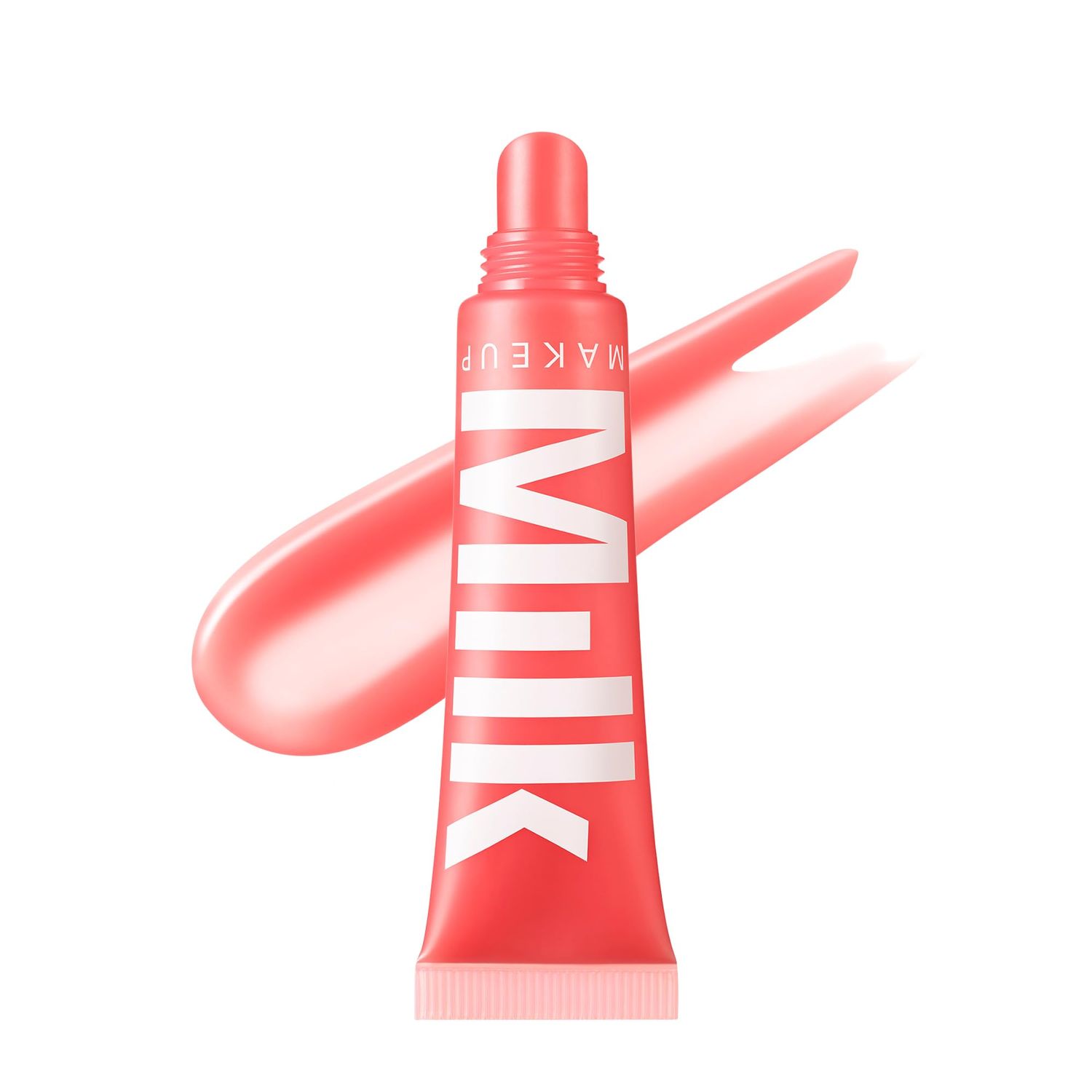 Milk Makeup Balmade Electrolyte Lip Balm - Hydrating, Sheer Gloss Nourishes Replenishes Moisture - Clean, Vegan Formula with High-Shine Finish - Werk Out (Dusty Rose, Melon Punch), 0.4oz