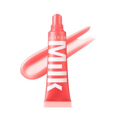 Milk Makeup Balmade Electrolyte Lip Balm - Hydrating, Sheer Gloss Nourishes Replenishes Moisture - Clean, Vegan Formula with High-Shine Finish - Werk Out (Dusty Rose, Melon Punch), 0.4oz
