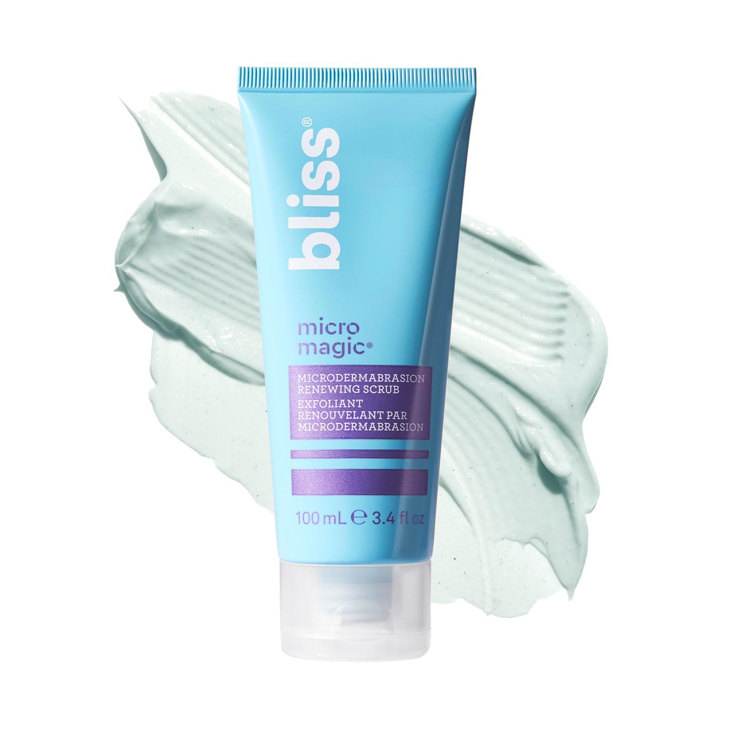 Bliss Micro Magic Skin-renewing Microdermabrasion Scrub | Smoothing Volcanic Pumice &amp; Purifying Kaolin Clay | Refreshed Glow Straight-from-the-Spa | Tightens Pores &amp; Brightens Skin | 3.4 fl oz