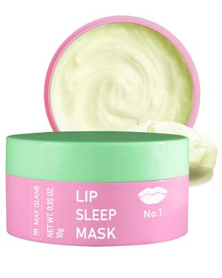 MAYISLAND Lip Sleep Mask Dragonfruit Kiwi - Korean Overnight Lip Treatment with Dragonfruit Extract - Intensive Moisturizing Formula for Dry, Chapped Lips - Refreshing Kiwi Scent, 0.34 oz.