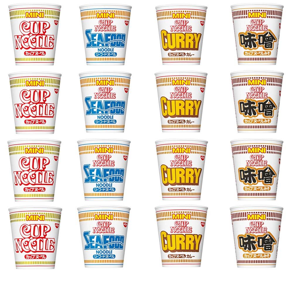Cup Noodle Mini Set 1.3oz 4Type 4pcs Japanese Instant Ramen Ninjapo