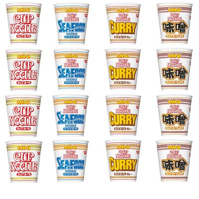 Cup Noodle Mini Set 1.3oz 4Type 4pcs Japanese Instant Ramen Ninjapo