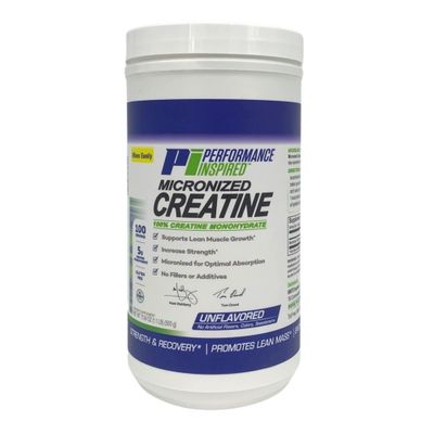 Performance Inspired Nutrition Pure 5g of Micronized Creatine - Supports Muscle Strength &amp; Growth - Recovery - Endurance - Unflavored Creatine Monohydrate - BIG 100 Servings