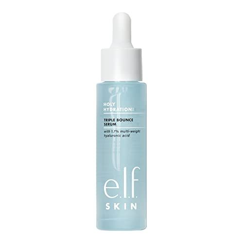 e.l.f. SKIN Holy Hydration! Triple Bounce Serum, 1.7 Hyaluronic Acid Serum For Plump, Bouncy Skin, Great For Hydrating Dry Skin
