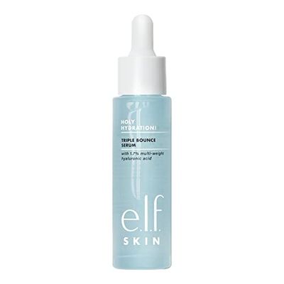 e.l.f. SKIN Holy Hydration! Triple Bounce Serum, 1.7 Hyaluronic Acid Serum For Plump, Bouncy Skin, Great For Hydrating Dry Skin