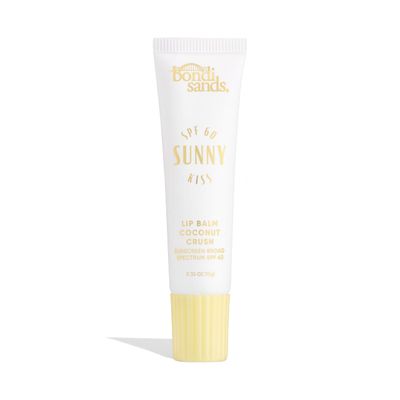 Bondi Sands Sunny Kiss SPF 60 Coconut Crush Lip Balm, Nourishing Hydrating Broad Spectrum Sunscreen, Long-Lasting Protection, Glossy Finish, 0.3 Oz