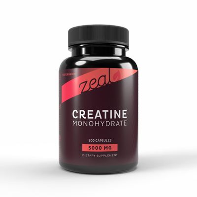 Zeal Creatine Monohydrate (300 Capsules, Unflavored)