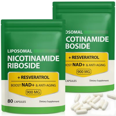 Daiasns NAD Supplement, 900mg - Liposomal Nicotinamide Riboside NAD Supplement with Resveratrol Supports Muscle, Brain, Cellular Energy - NMN Supplement Alternative for Men and Women, 160 Capsules