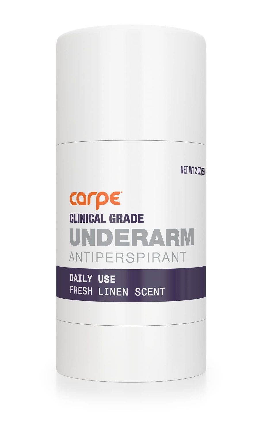 Carpe Clinical Strength Deodorant Clinical Antiperspirant - Clinical Grade Solid Stick - Fresh Linen Scent - Combat Excessive Underarm Sweating - Great for Hyperhidrosis