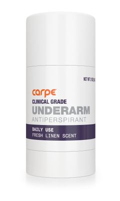 Carpe Clinical Strength Deodorant Clinical Antiperspirant - Clinical Grade Solid Stick - Fresh Linen Scent - Combat Excessive Underarm Sweating - Great for Hyperhidrosis