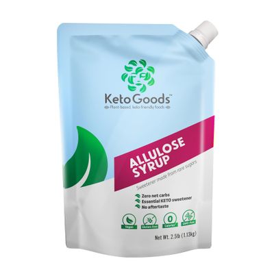 KetoGoods Allulose Simple Syrup: No carbs/calories, Keto friendly, No glycemic impact (2.5lb)