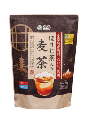 Hojicha Barley Tea Teabag 30p - ALL RAW MATERIALS FROM KYOTO - 8.47oz (8g x 30p)