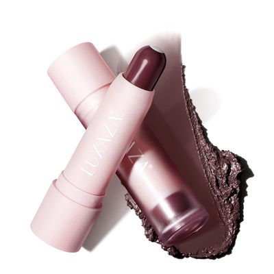 LUXAZA Tinted Lip Balm, Natural Semi-Gloss Finish, Hydrating / Coloring 2 in 1 Lip Stick for Girls &amp; Women 01 Dark-Mauve