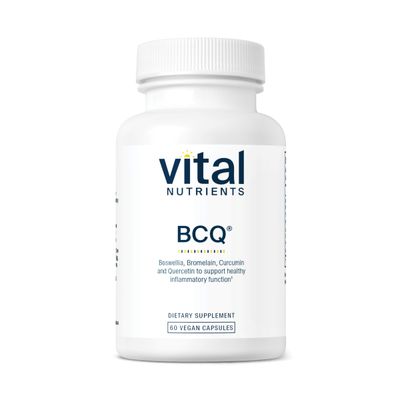 Vital Nutrients BCQ | Vegan Boswellia, Bromelain, Curcumin &amp; Quercetin Supplement | Joint Support Supplement | Supports Sinus &amp; Digestive Health | Gluten, Dairy, Soy Free | 60 Capsules