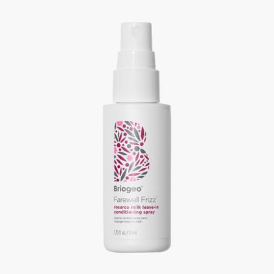Briogeo Farewell Frizz Rosarco Milk Leave-In Conditioning Spray, Anti Frizz Leave In Conditioner for Curly Hair, Hair Detangler Spray &amp; Hair Moisturizer with Argan Oil, Vegan, Cruelty-Free, 1.75 fl oz
