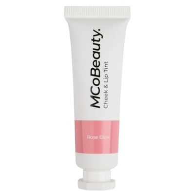 MCoBeauty Cheek &amp; Lip Tint, Rose Glow, Vibrant Pop of Color for Cheeks and Lips, Vegan, Cruelty Free Cosmetics