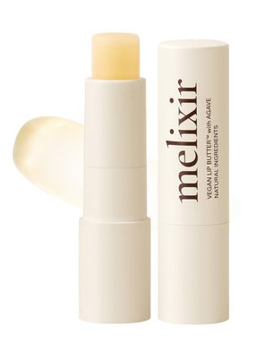 Melixir Vegan Lip Butter 01 Agave(Clear) (11 more colors), Bee Free, Petrolatum Free, Deep Nourishing Plant-Based Vegan Lip Balm for Dry, Cracked and Chapped Lips