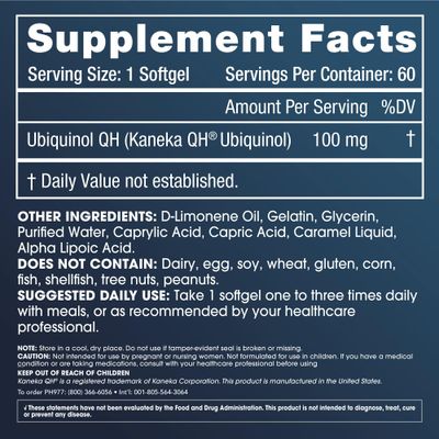 ProHealth Ubiquinol CoQ-10 (100 mg - 60 softgels)
