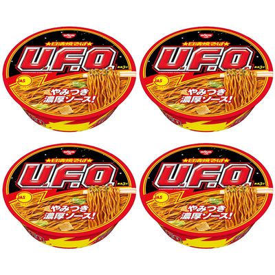 UFO Fried Noodles Sauce Taste 4pcs Japanese Instant Noodle Yakisoba Ninjapo Japan