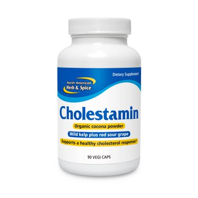 NORTH AMERICAN HERB &amp; SPICE Cholestamin - 90 Capsules - Supports Healthy Cholesterol - Super Strength P73 Oreganol Oil with Kelp, Resveratrol &amp; Garlic - Non-GMO - 45 Servings