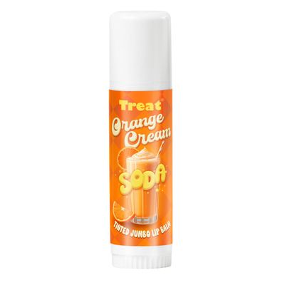 TREAT JUMBO TINTED LIP BALM (SHIMMERING CREAM SODA WITH AN ORANGE TWIST)