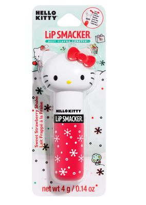 Lip Smacker Lippy Pals Swirls, Sanrio Hello Kitty, Flavored Moisturizing &amp; Smoothing Soft Shine Lip Balm, Hydrating &amp; Protecting Fun Tasty Glossy Finish, Cruelty-Free &amp; Vegan - Sweet Strawberry Shake