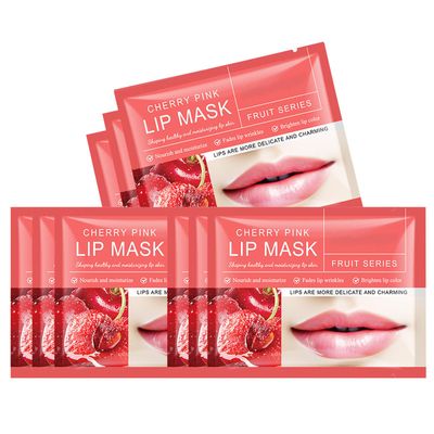 Felico Lip Mask, 30PCS Collagen Care Gel Pads for Moisturizing,Reducing Chapped,Smoothing,Fine Lines,Remove Dead Skin Moisture Essence Make Your Dry Lips Attractive Sexy Cherry