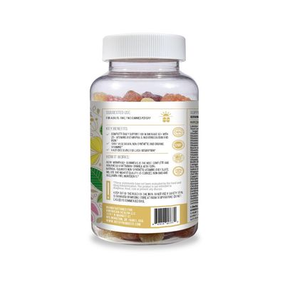 ACTIF Women Age 60 Gummies with 25 Advanced Factors, CoQ10, and Probiotics - Non GMO, Made in USA, 90 Count