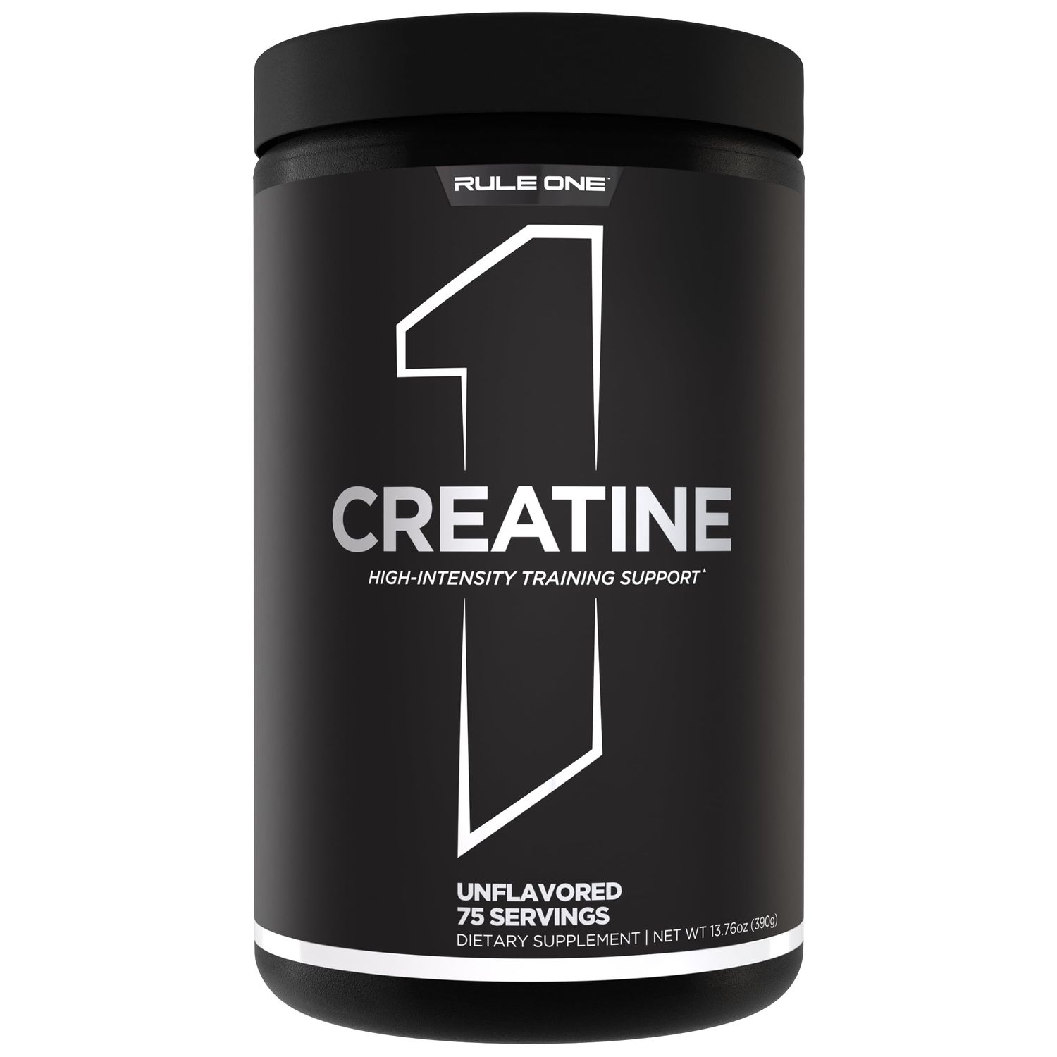 Rule 1 Creatine Powder - Pure Micronized Creatine Monohydrate for High-Intensity Exercise and Lean Body Mass Support, Flavored and Unflavored (75 Servings, Unflavored)