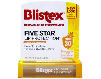 Blistex SPF 30 Five Star Lip Protection 0.15oz per Tube (10 Pack)