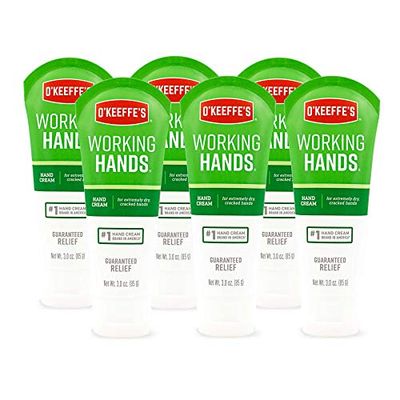 O&#39;Keeffe&#39;s K0290004-6 Working Hands Hand Cream Tube (6 Pack), 3 oz