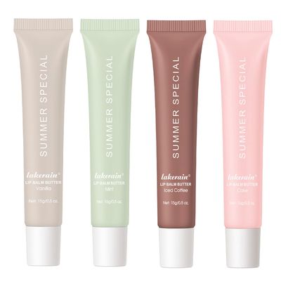 4PCS Summer Special Lip Butter Balm, Hydrating, Nourishing &amp; Softening Lip Care with Natural Oils &amp; Fruit Extracts, Long-Lasting Moisture, Non-Sticky Shine, Soften Dry Lips Lip Care (4PCS, 4)
