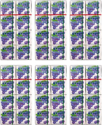 Authentic Japanese Marukawa Grape Flavored Fusen Gum 48 Packs