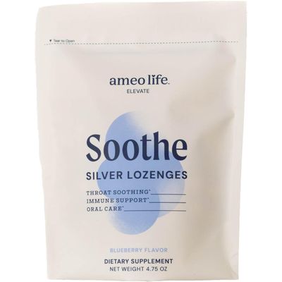 Ameo Life Colloidal Silver Liquid Drops 150 mcg with Blueberry Flavor - 100 Count Immune Support Supplement, Natural Colloidal Silver Cough Drops Alternative - Vegan, Gluten-Free &amp; Non-GMO