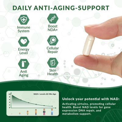 NUTRAONDA Liposomal Nicotinamide Riboside 900mg Resveratrol &amp; Quercetin - NAD Supplement Plus for Anti Aging, Cellular Energy &amp; Improve Health- 80 Capsules
