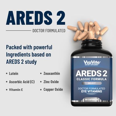 AREDS 2 Select Eye Vitamins for Macular Support - Vitamins for Eyes with Zeaxanthin Plus Lutein Macular Supplement - Premium Macular Health Formula - Eye Supplements for Adults - 60 Capsules