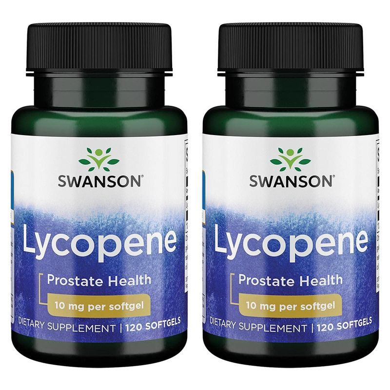 Swanson Lycopene 10 mg 120 Sgels (2 Pack)