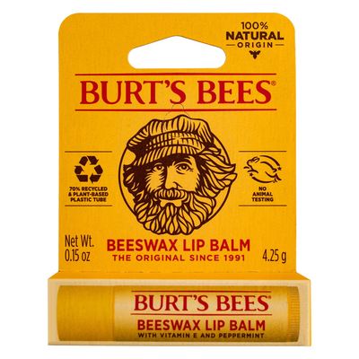 Burt&#39;s Bees Beeswax Lip Balm Tube - 0.15 Ounces each (Pack of 6)