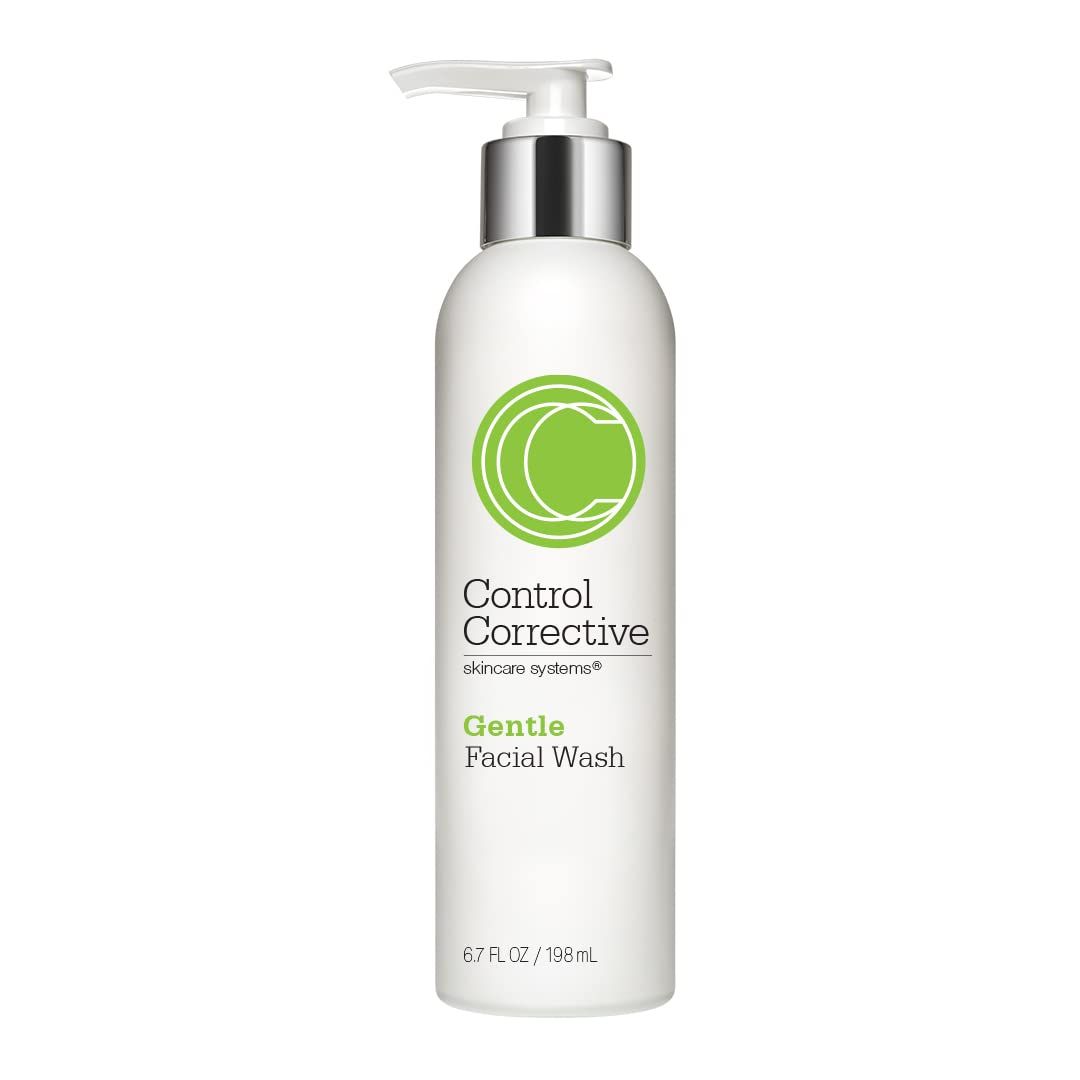 CONTROL CORRECTIVE Gentle Facial Wash, 6.7 Oz - Hydrates, Normalizes &amp; Restores Balance, For Normal Or Combination Skin, Aloe Vera Based, Lightly Foaming Cleanser, Gel To Foam