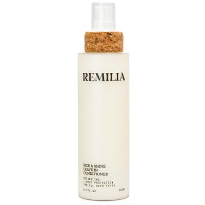 REMILIA Rice &amp; Shine Leave-In Conditioner Spray for Frizzy Hair - Lightweight Rice Protein Hair Mist - Heat Protectant up to 450F, Detangling &amp; Softening, Vegan &amp; Color-Safe - Made in USA 6.7 fl oz