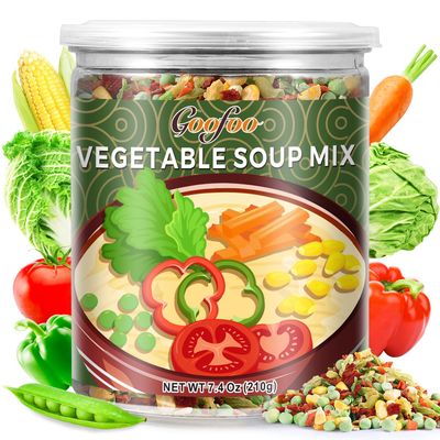 Dried Ramen Toppings, Dehydrated Vegetables Flakes, 8 Kinds of Freeze Dried Veggies, No Gluten &amp; No Allergen, for Cooking, Camping, Emergency Supply, Ideal for Gift, 7.4 oz