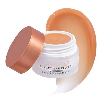LAWLESS Women&#39;s Forget The Filler Overnight Lip Plumping, Birthday Cake, 0.28 Ounce