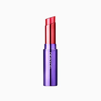 DEWYCEL TINTOURING BALM | PURE RED | Non-Sticky Moisturizing &amp; Hydrating Tinted Lip Balm for Chapped Lips | Natural Color Lip Glow Balm | 0.16 oz (4.5g)