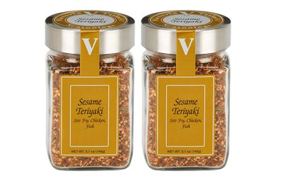 Sesame Teriyaki- Great for stir-fry, noodles, rice, pho and more. (5.1 oz Jar - Set of 2)