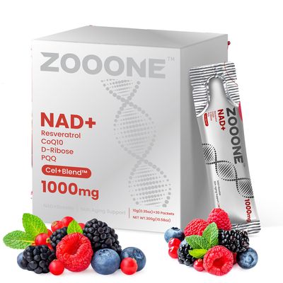 zooone- NAD Supplement 30pcs, Premium Nicotinamide Riboside &amp; Resveratrol, DNA Repair &amp; Healthy Aging Advanced NAD Supplement for Men &amp; Women, Boosts Cellular Energy