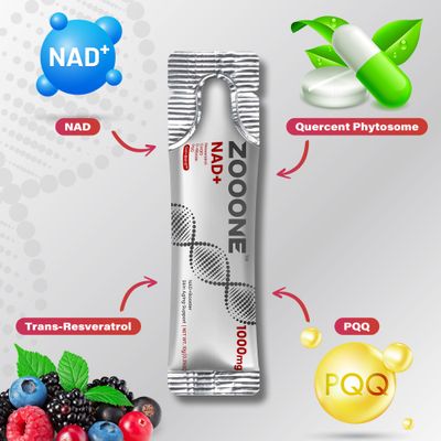 zooone- NAD Supplement 30pcs, Premium Nicotinamide Riboside & Resveratrol, DNA Repair & Healthy Aging Advanced NAD Supplement for Men & Women, Boosts Cellular Energy
